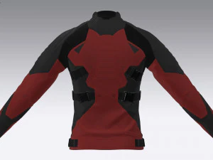 Jaqueta de couro ciberpunk Modelo 3D