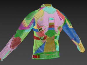 Cyberpunk leather jacket 3D मॉडल