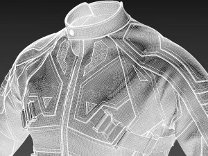 Jaqueta de couro ciberpunk Modelo 3D