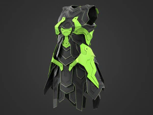 Sci-fi female dress 3D Model