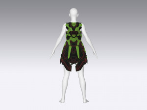 Sci-fi female dress Modelo 3D