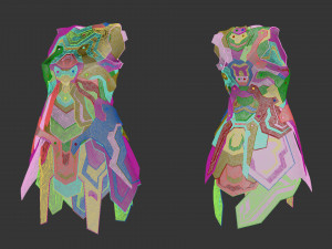 Sci-fi female dress Modelo 3D