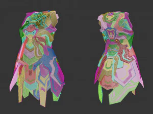 Sci-fi female dress 3D Model