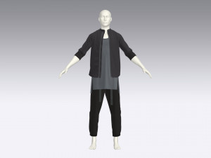 Male urban set Modelo 3D