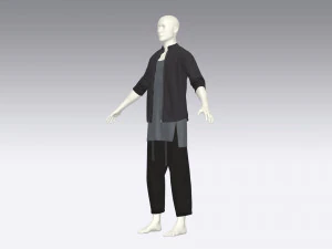 Male urban set 3D Model