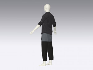 Male urban set Modelo 3D