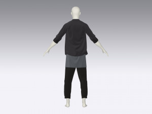 Male urban set Modelo 3D