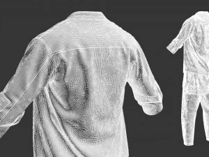 Male urban set 3D Model