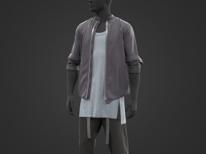 Male urban set 3Dモデル
