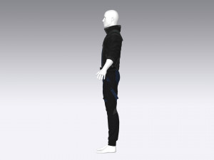 Sci-fi male outfit Modèle 3D
