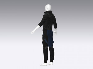Sci-fi male outfit Modèle 3D