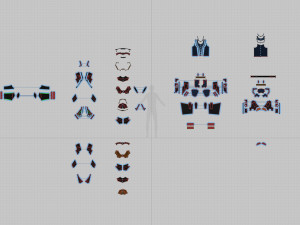 Sci-fi male outfit Modèle 3D