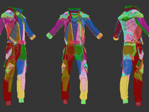 Sci-fi male outfit Modèle 3D