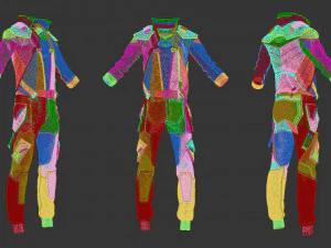 Sci-fi male outfit 3D Model