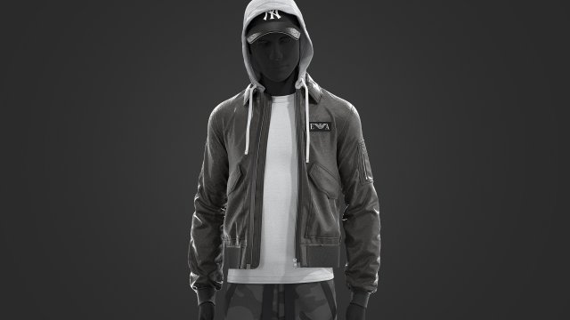Male urban set Modelo 3D .c4d .max .obj .3ds .fbx .stl .blend 