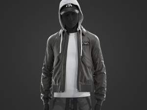 Male urban set 3Dモデル