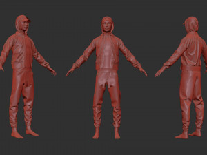 Male urban set Modelo 3D