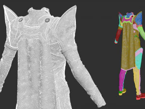 Sci-fi female outfit 4 3D Model