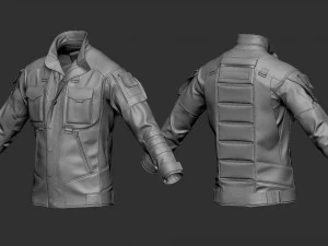 Tactical jacket 3 3D Model