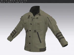 Tactical jacket 3 3D Model