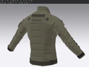 Tactical jacket 3 3D Model