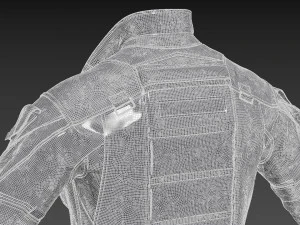 Tactical jacket 3 3D Model