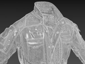 Tactical jacket 3 3D Model