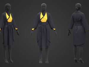 Renaissance dresses Modello 3D