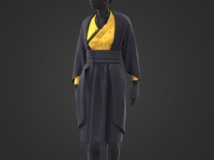 Renaissance dresses Modello 3D