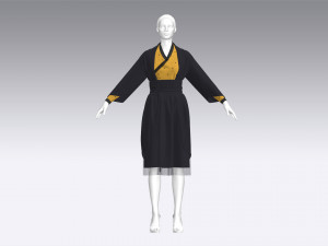 Renaissance dresses Modello 3D