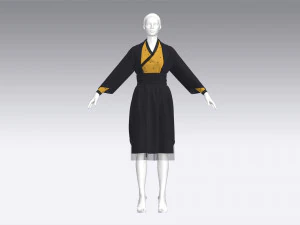 Renaissance dresses 3D Model