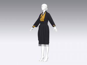 Renaissance dresses Modello 3D
