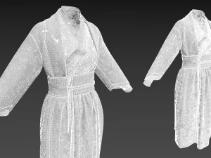 Renaissance dresses 3D Model