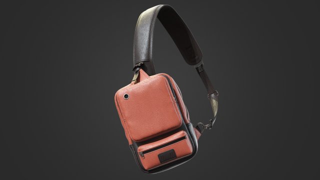 Messenger bag 3D Model .c4d .max .obj .3ds .fbx .stl .blend