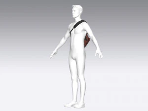 Messenger bag 3D Model