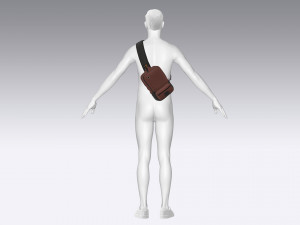 Messenger bag 3D Model