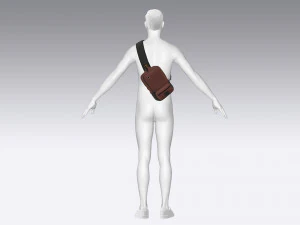 Messenger bag 3D Model