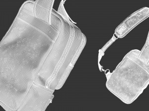 Messenger bag 3D Model