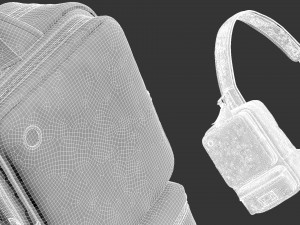 Messenger bag 3D Model