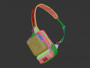 Messenger bag 3D Model