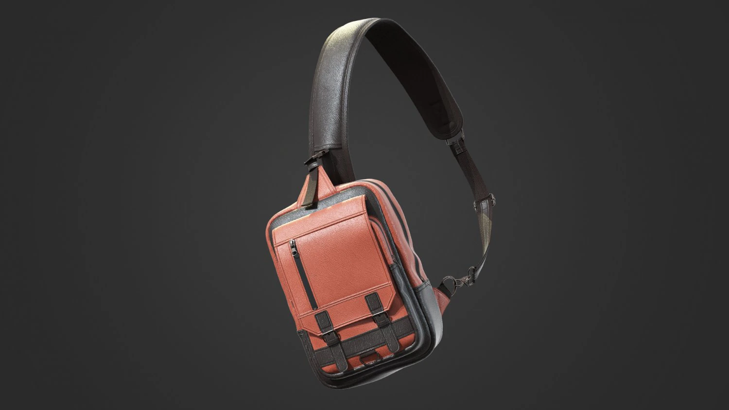 Messenger bag 3D Model .c4d .max .obj .3ds .fbx .stl .blend 