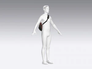 Messenger bag 3D Model