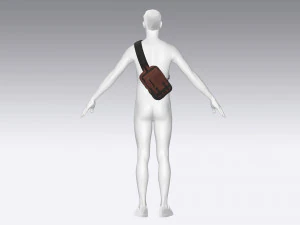 Messenger bag 3D Model