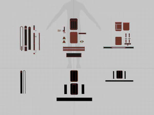 Messenger bag 3D Model