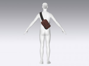 Messenger bag Modelo 3D
