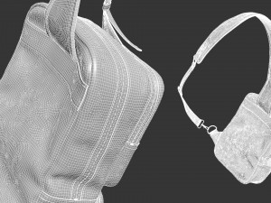 Messenger bag Modelo 3D