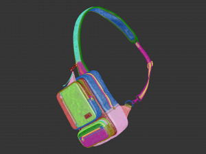 Messenger bag Modelo 3D