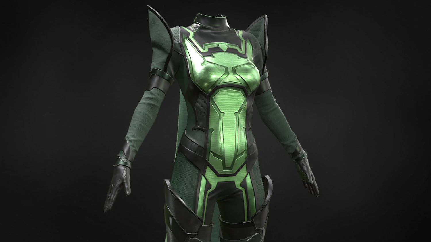 Sci-fi female outfit 5 3D Model .c4d .max .obj .3ds .fbx .stl .blend 