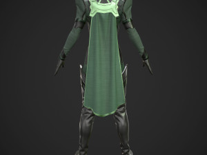 Sci-fi female outfit 5 3Dモデル