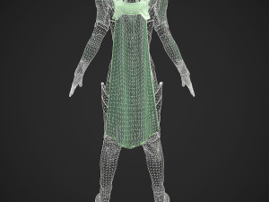 Sci-fi female outfit 5 3Dモデル